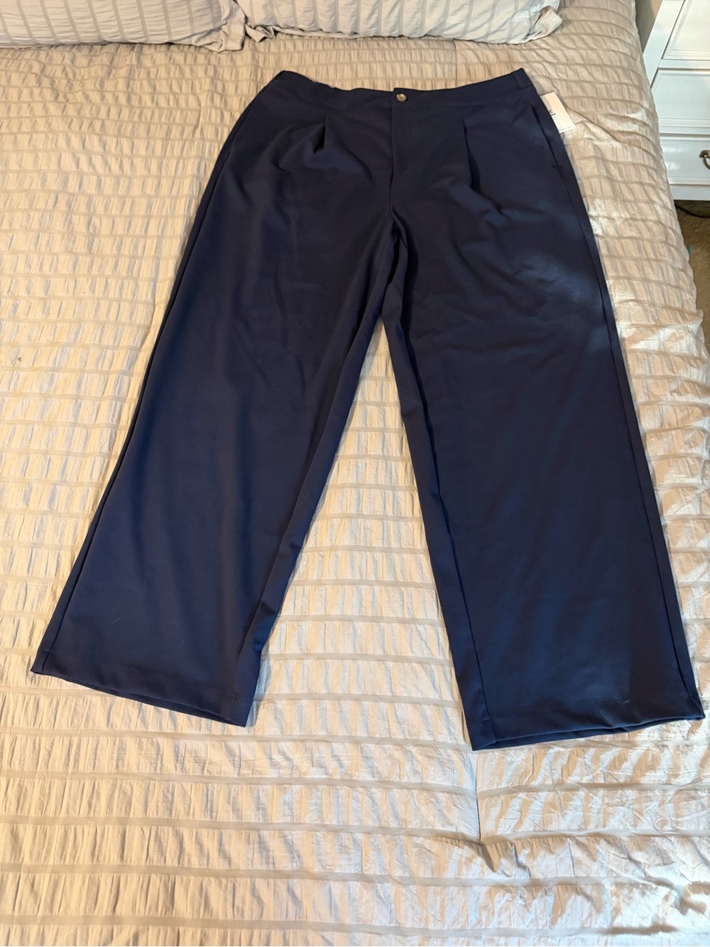Reebok Women's Navy Wide-Leg Pants